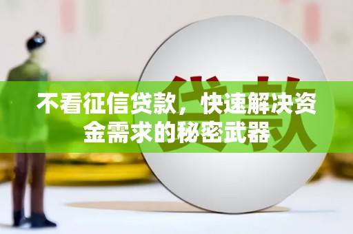 互助不看征信贷款，快速解决资金需求的秘密武器