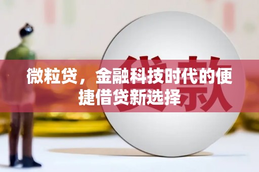 互助微粒贷，金融科技时代的便捷借贷新选择