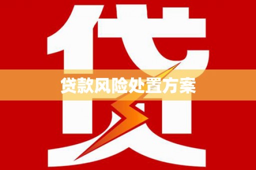 互助贷款风险处置方案