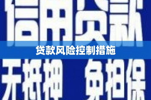 互助贷款风险控制措施